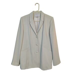 Vtg Express Campagnie Internationale Preppy Nude Blazer 12 Old Money Tailored